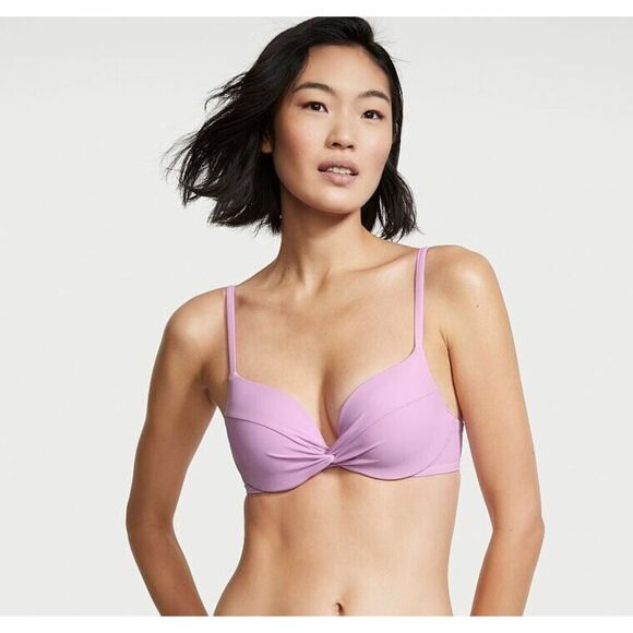 Victoria's Secret 36DD BIKINI M high-waist Bottom Pink LILAC PURPLE ombre - Picture 3 of 9